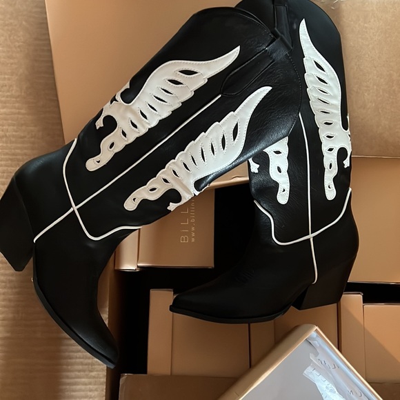 Billini ZEKE -BLACK boots western boots size 5 - Picture 3 of 7